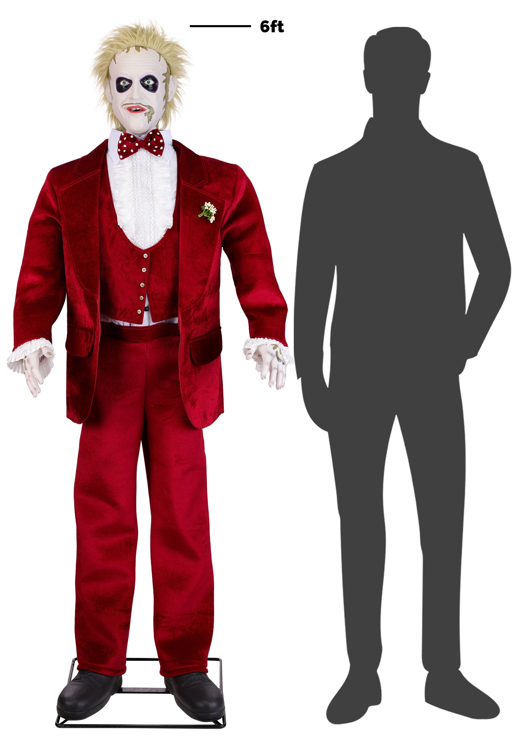 6ft Beetlejuice Halloween Animatronic (2 Outfits)