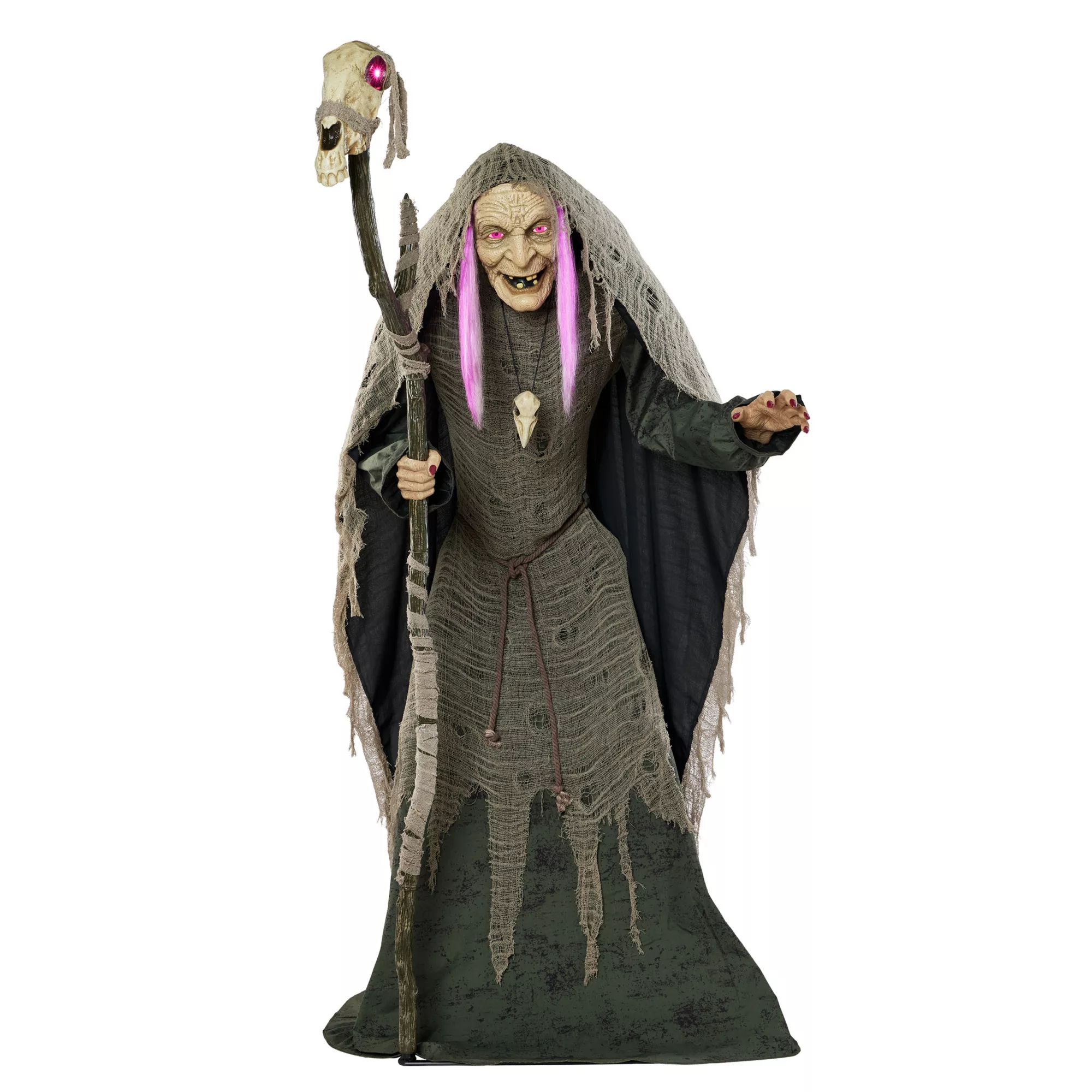 5.8ft Willow Witch Halloween Animatronic (Spirit Halloween)