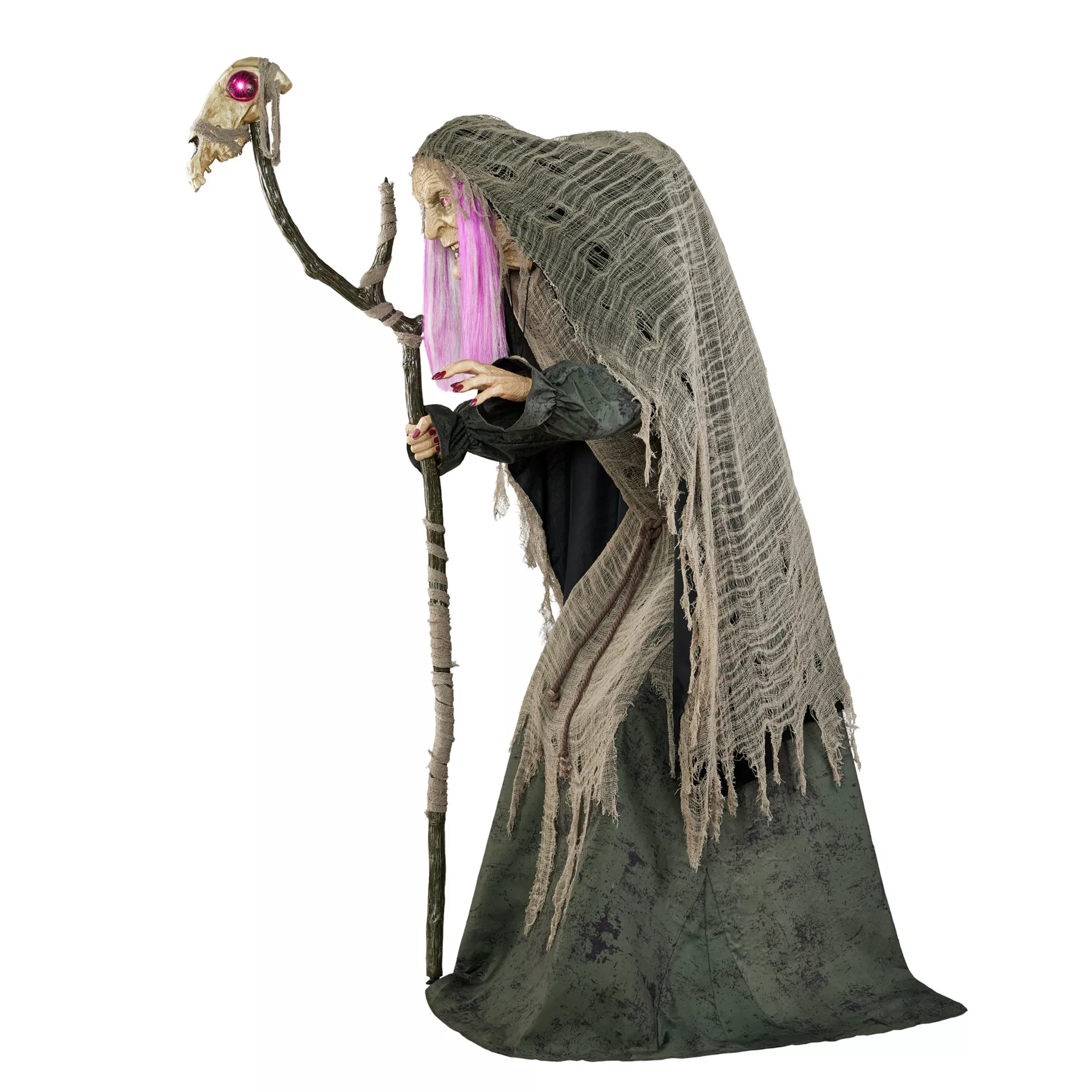 5.8ft Willow Witch Halloween Animatronic (Spirit Halloween)