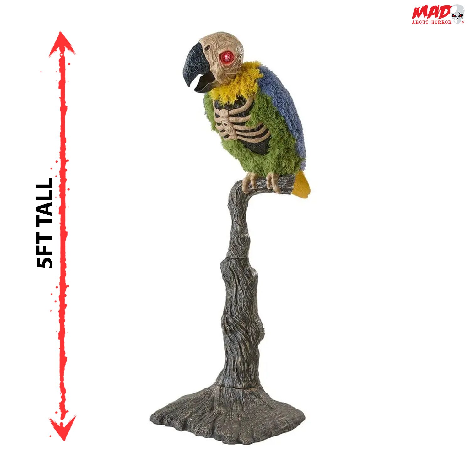 5ft Dead Water Rotwing Parrot Halloween Animatronic
