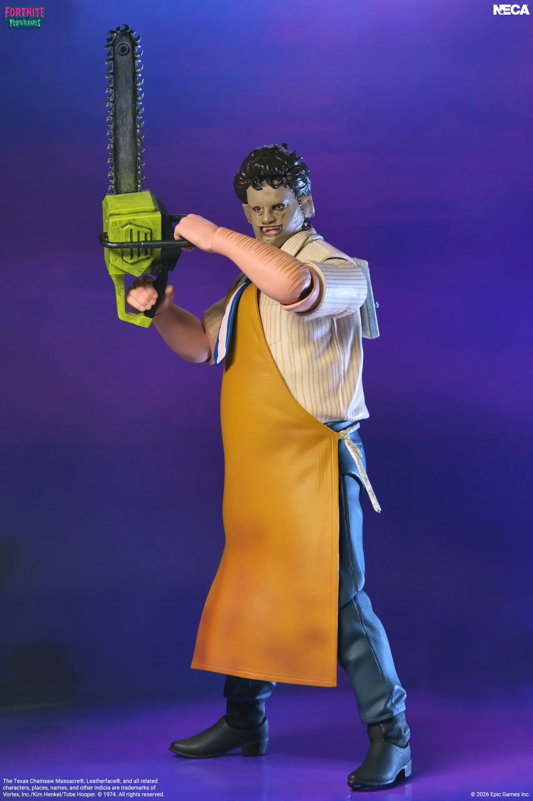 NECA Fortnite X Texas Chainsaw Massacre - Fortnitemares Leatherface 7" Actionfigur