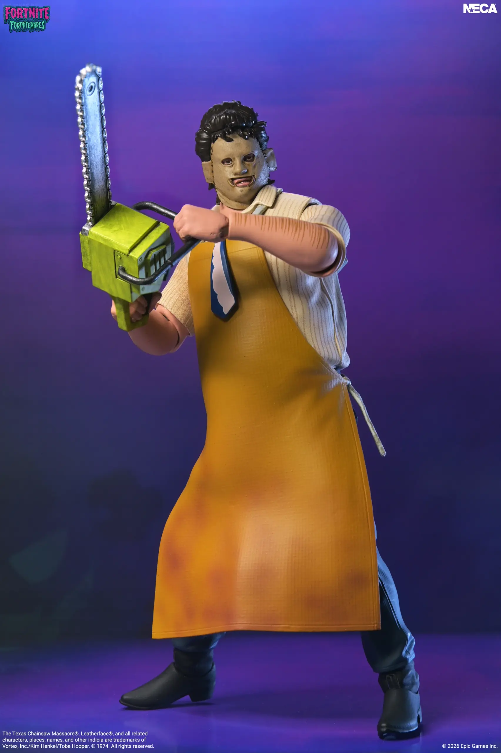 NECA Fortnite X Texas Chainsaw Massacre - Fortnitemares Leatherface 7" Actionfigur