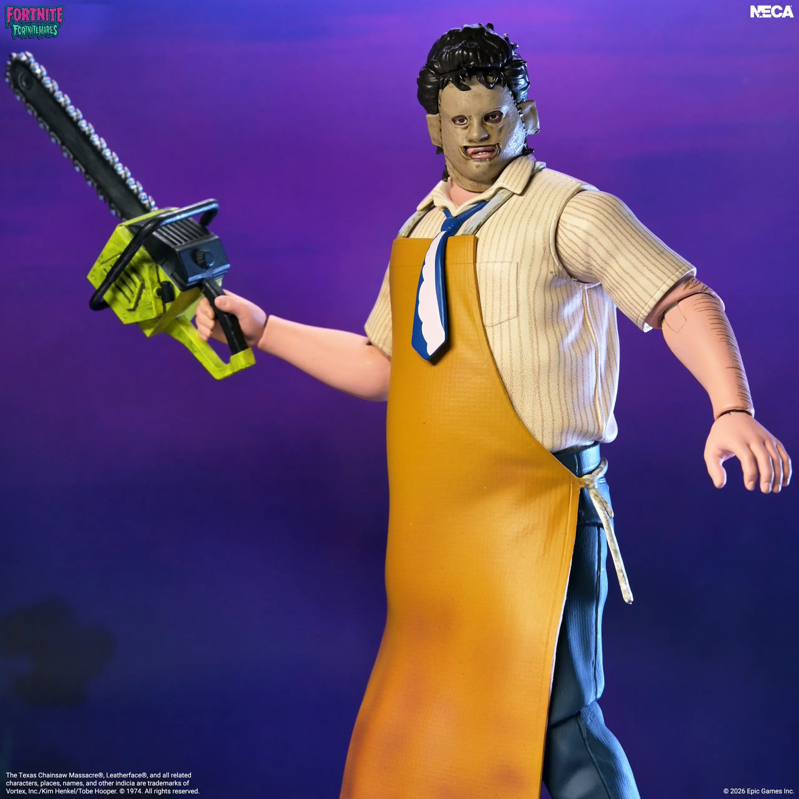 NECA Fortnite X Texas Chainsaw Massacre - Fortnitemares Leatherface 7" Actionfigur