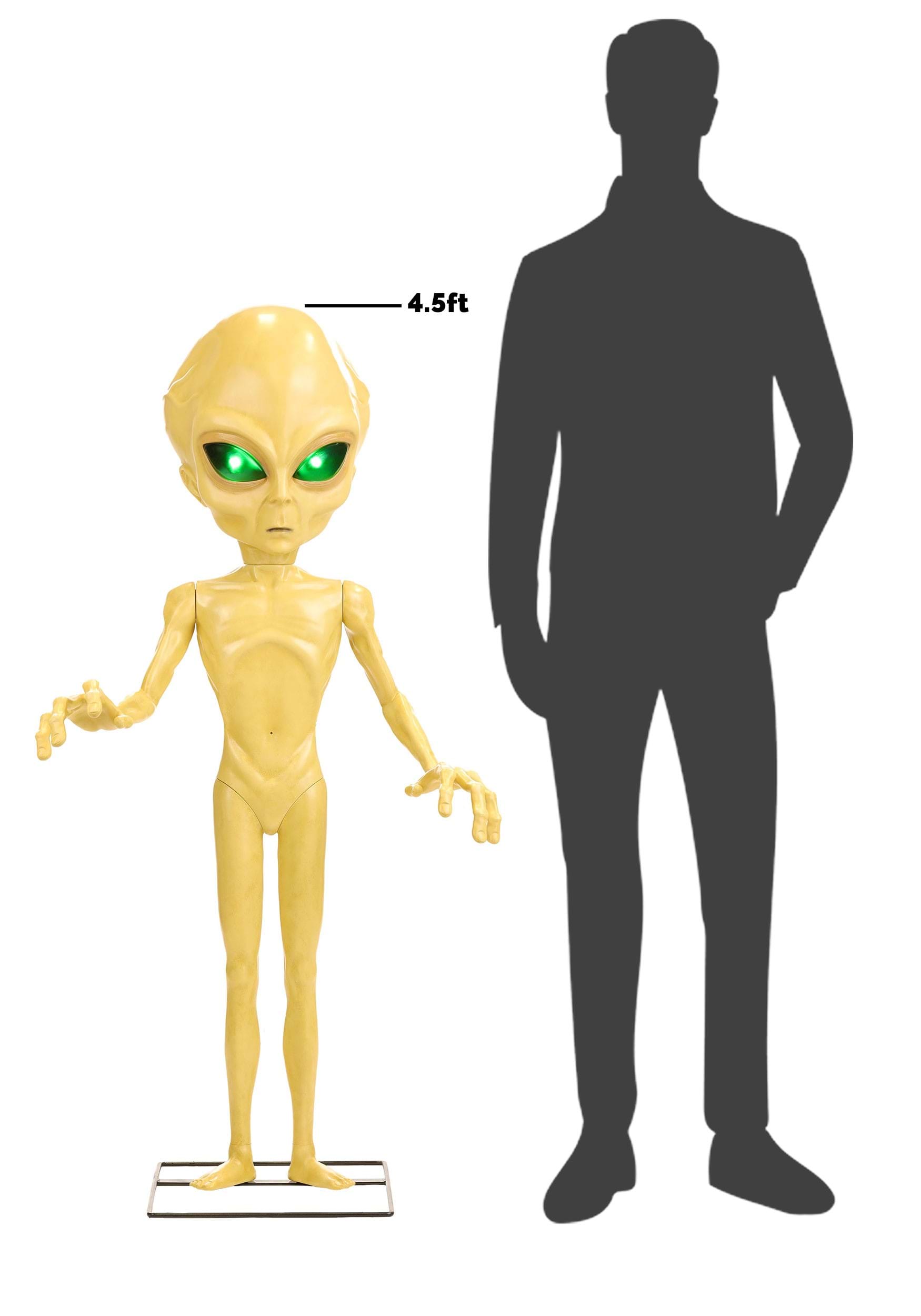 4,5 Fuß Area 51 Roswell Alien Halloween Animatronic