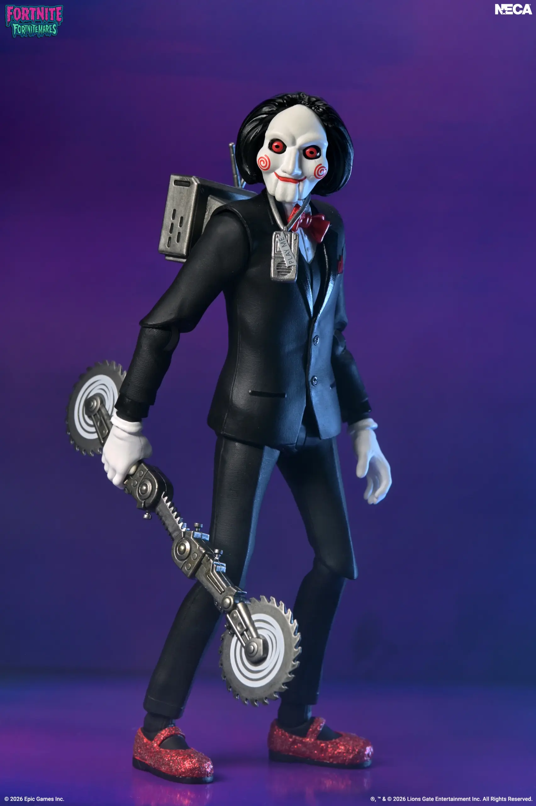 NECA Fortnite X Saw - Fortnitemares Billy the Puppet Actionfigur im Maßstab 18 cm