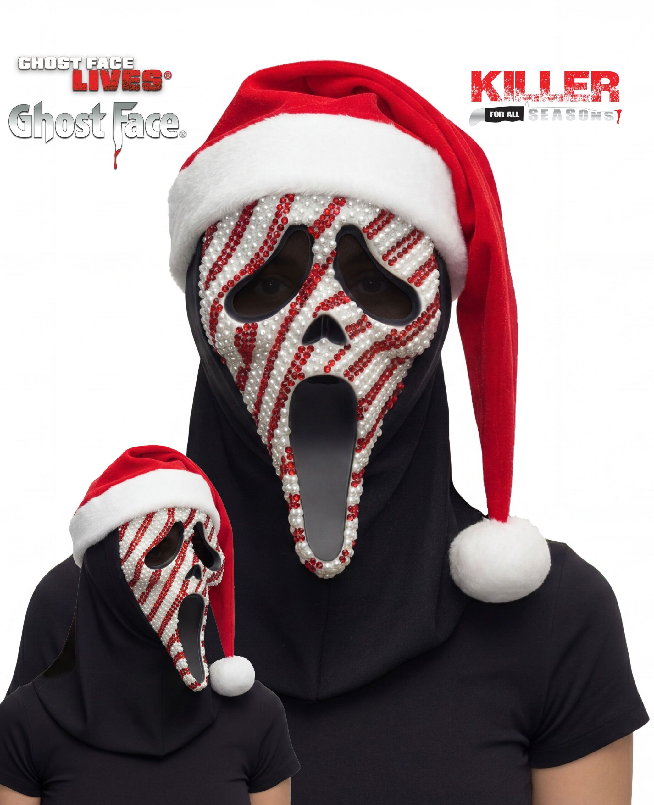 GhostFace - Bling Candy Cane Mask