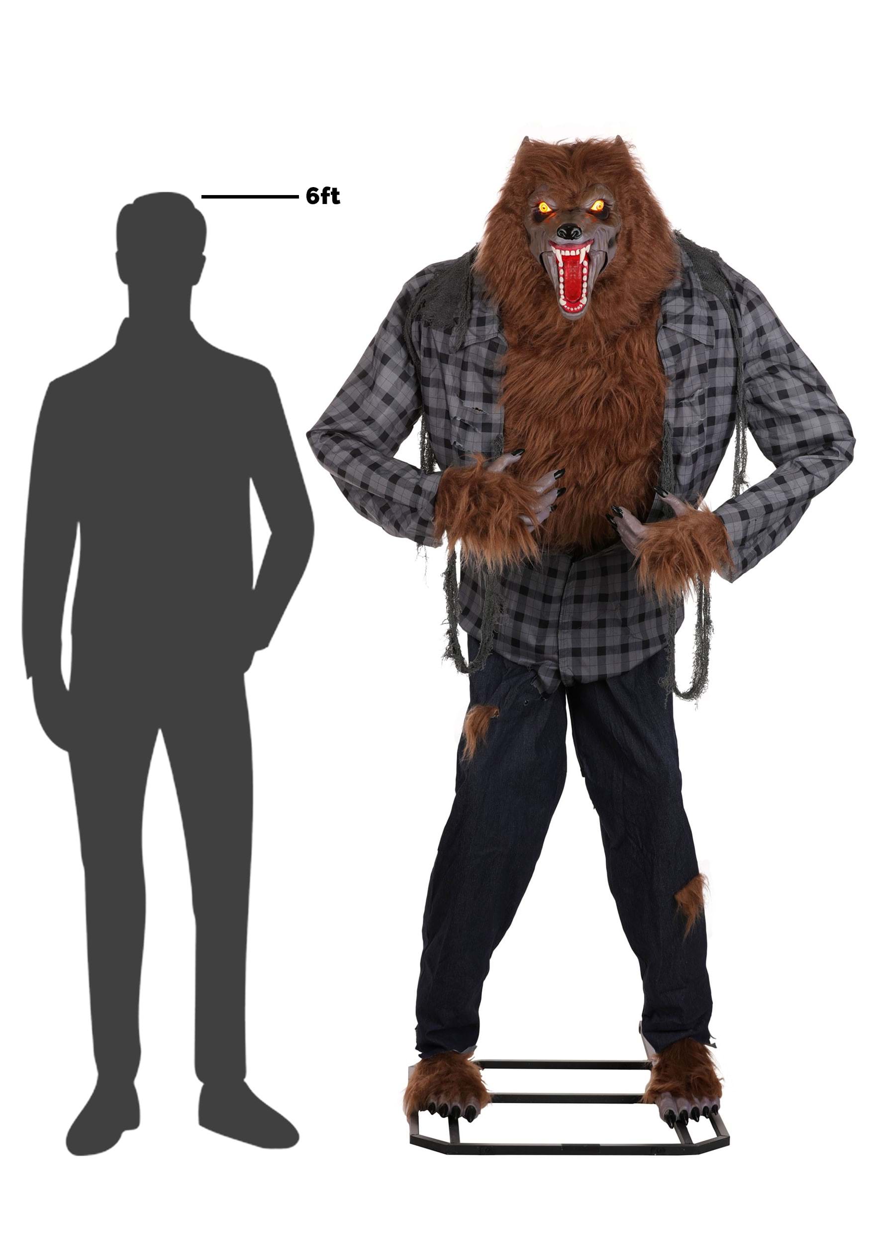 7ft Howling Werewolf Halloween Animatronic