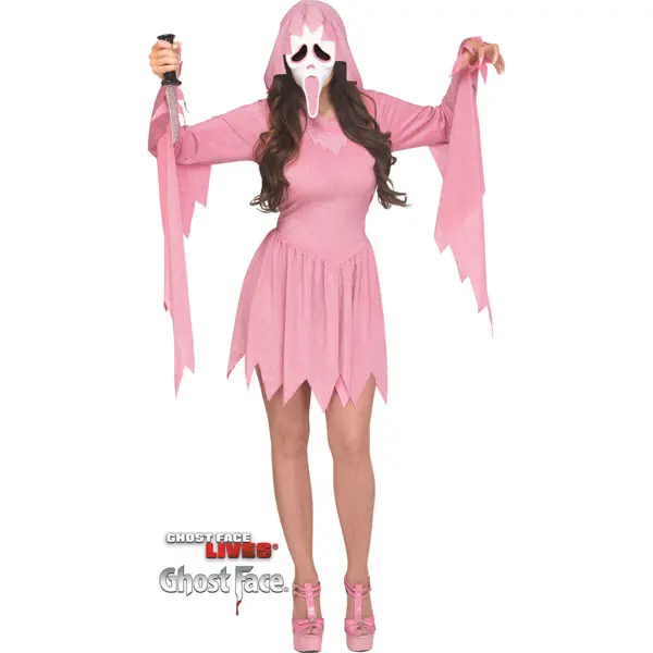 GhostFace – Pinkes Glitzerkostüm