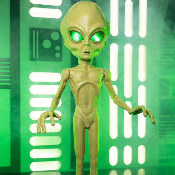 Area 51 Green Roswell Alien Animated Halloween Prop