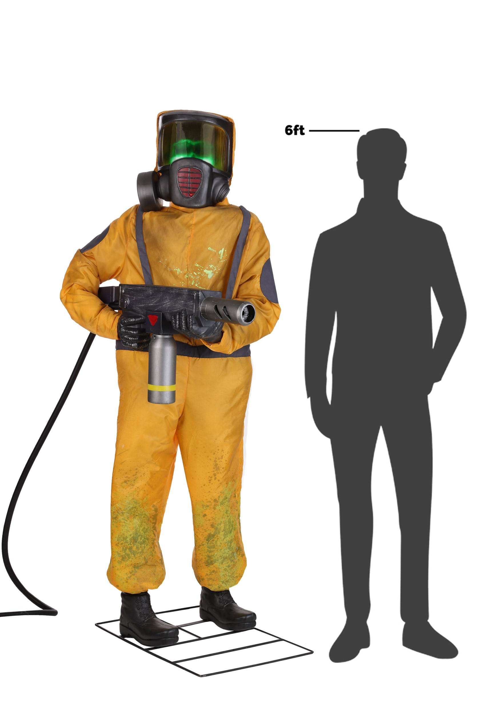 6ft Alien Clean Up Halloween Animatronic