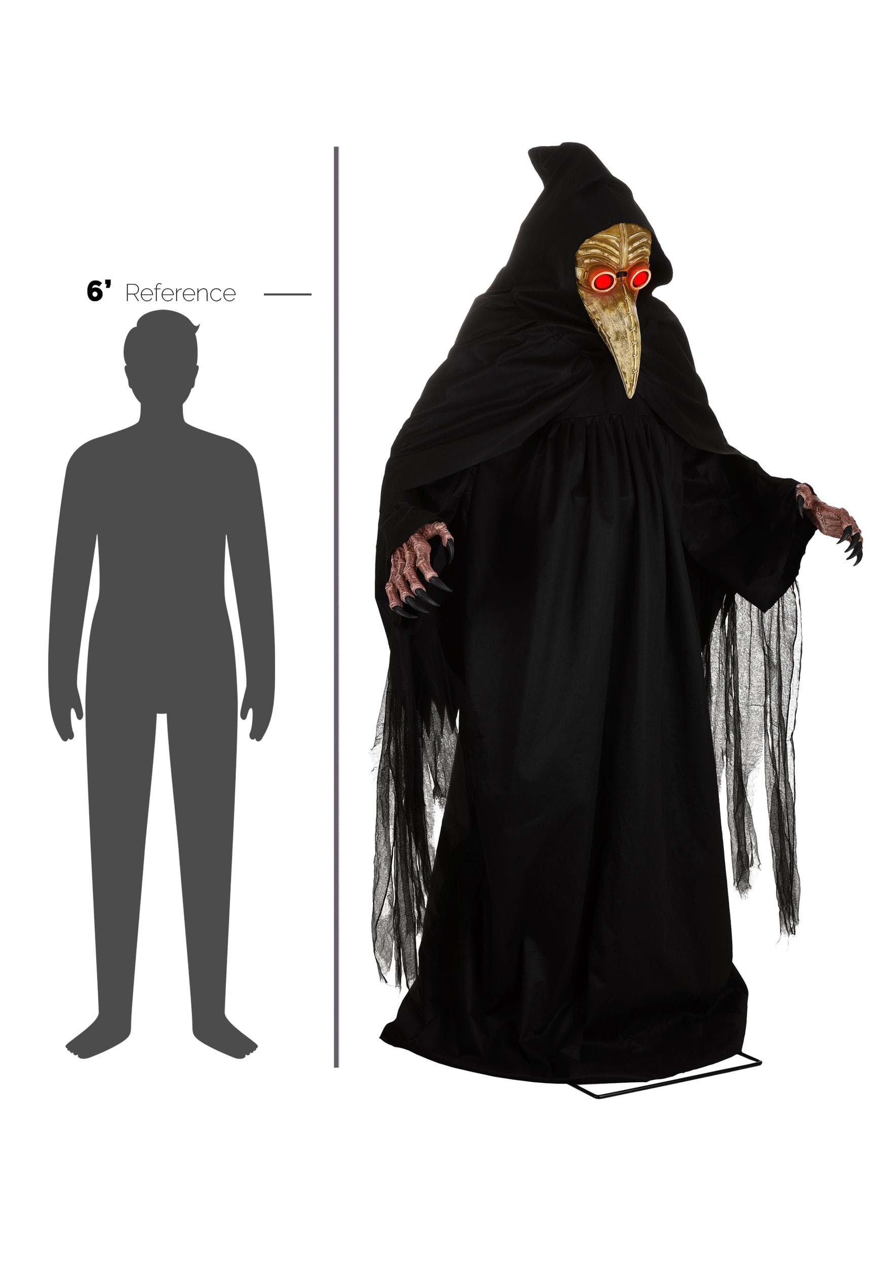 7,5 pieds d'Halloween Animatronique Médecin de la Peste