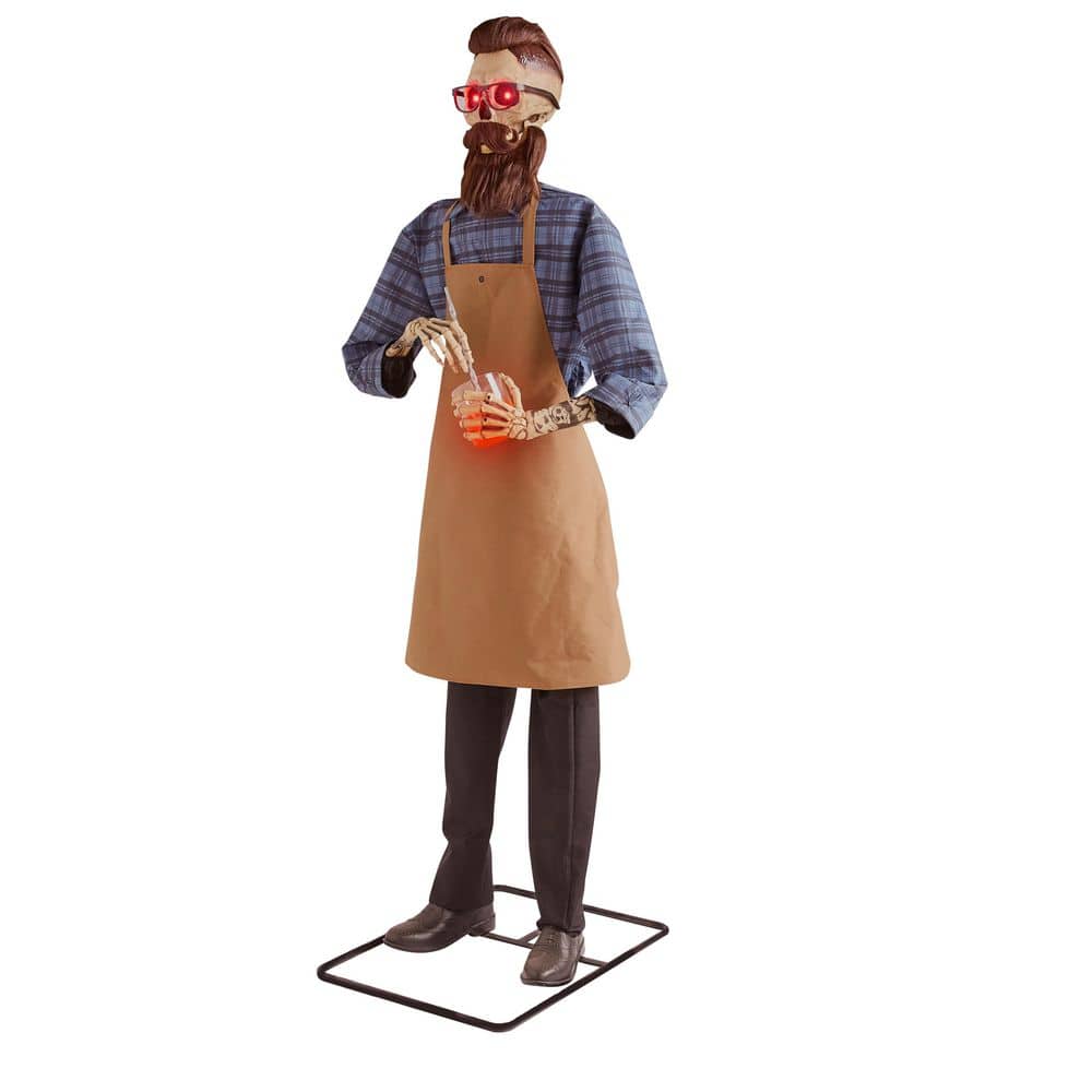6ft John the Last Call Mixologist Animated Halloween Prop