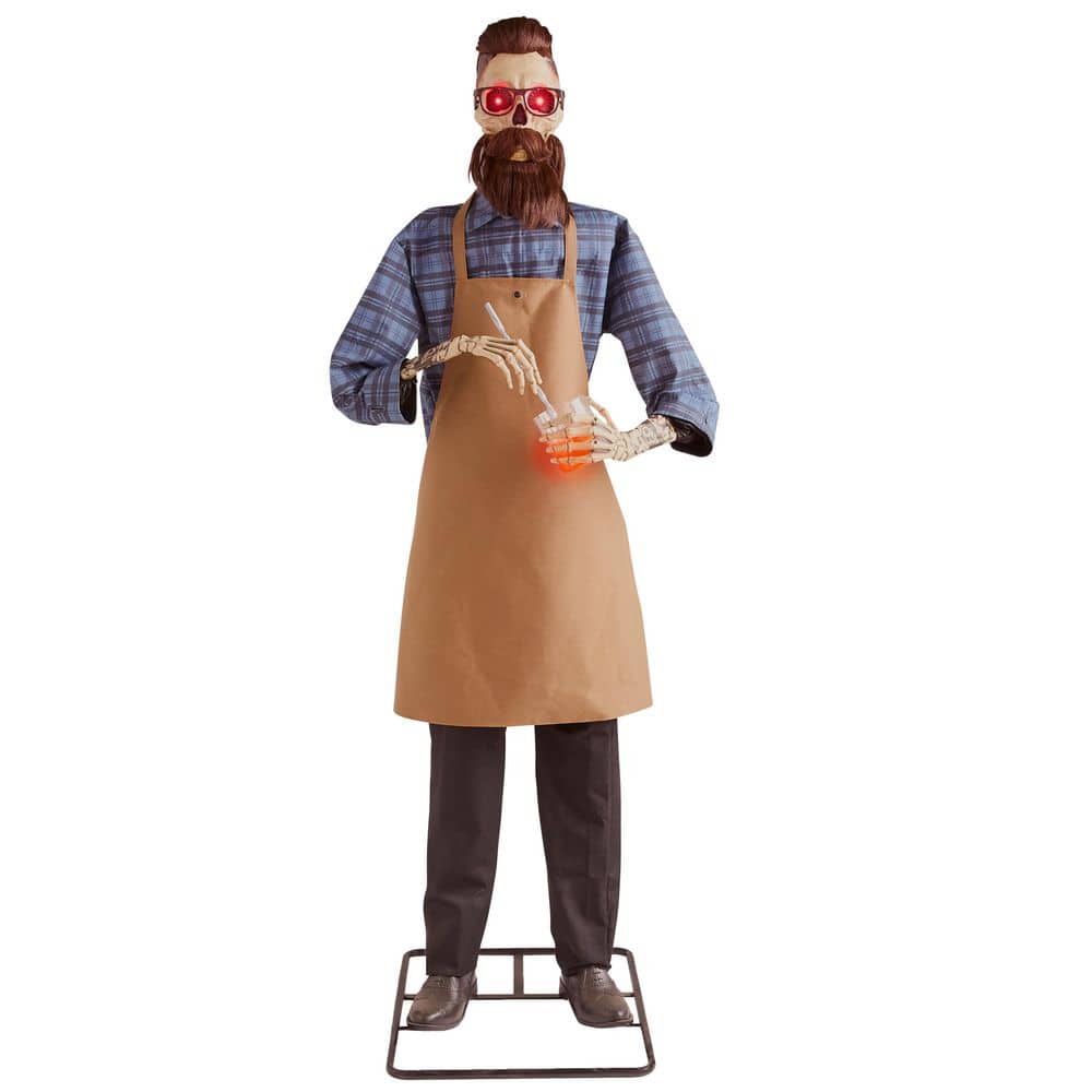 6ft John the Last Call Mixologist Animated Halloween Prop