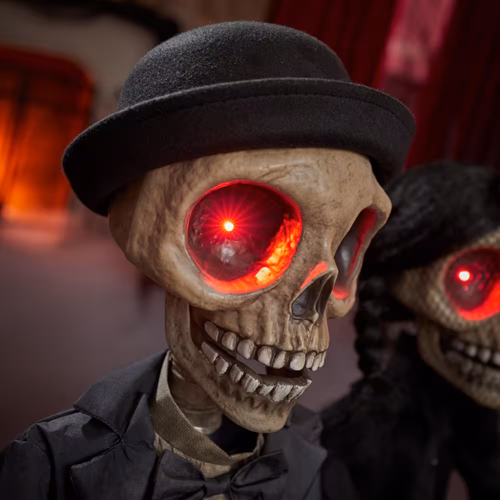 3 Fuß (ca. 91 cm) zweiteilige 'Bis dass der Tod uns scheidet"-Duo-Halloween-Animatronik