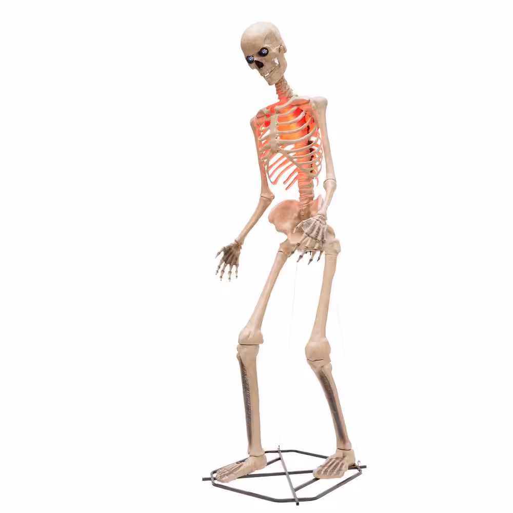 12 Fuß riesiges appgesteuertes Skelett Halloween-Animatronik