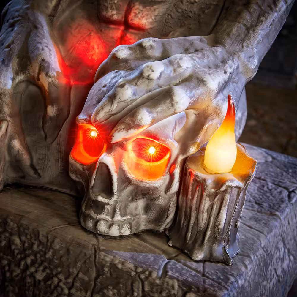 5,5 Fuß großer Gargoyle LED Halloween Animatronic