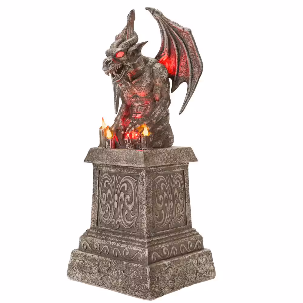 5,5 Fuß großer Gargoyle LED Halloween Animatronic