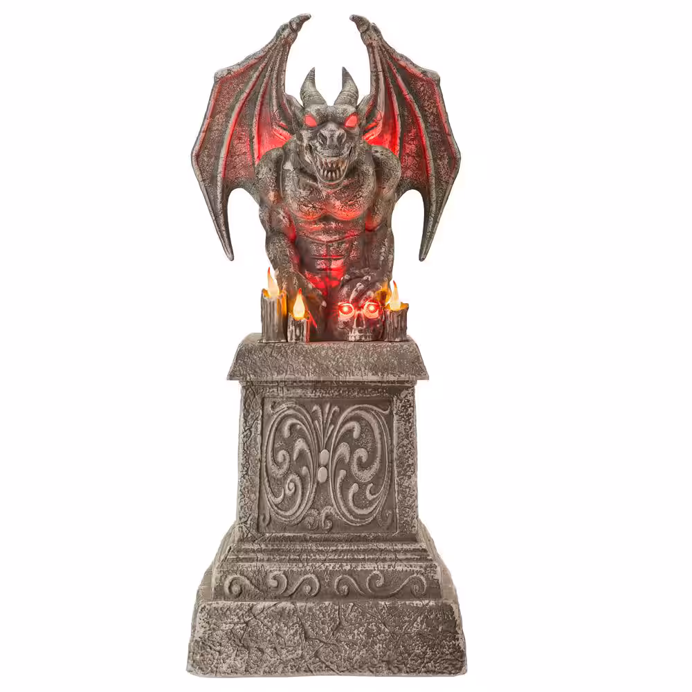 5,5 Fuß großer Gargoyle LED Halloween Animatronic