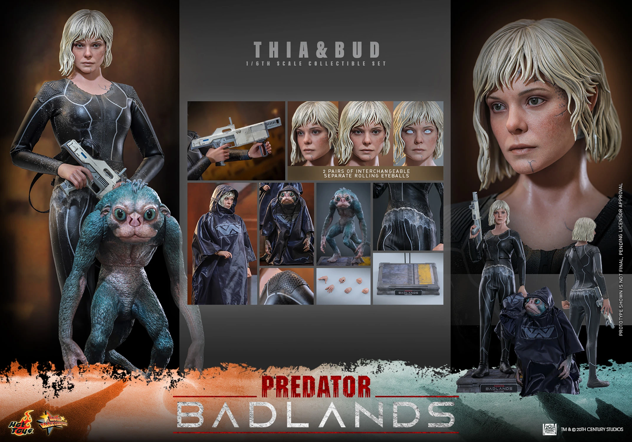 Hot Toys Predator Badlands – Thia und Bud 1:6 Scale Action Figure Set