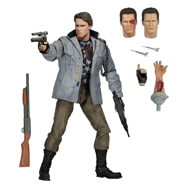 NECA Terminator - Figurine d'action ultime T-800 Tech Noir échelle 7"