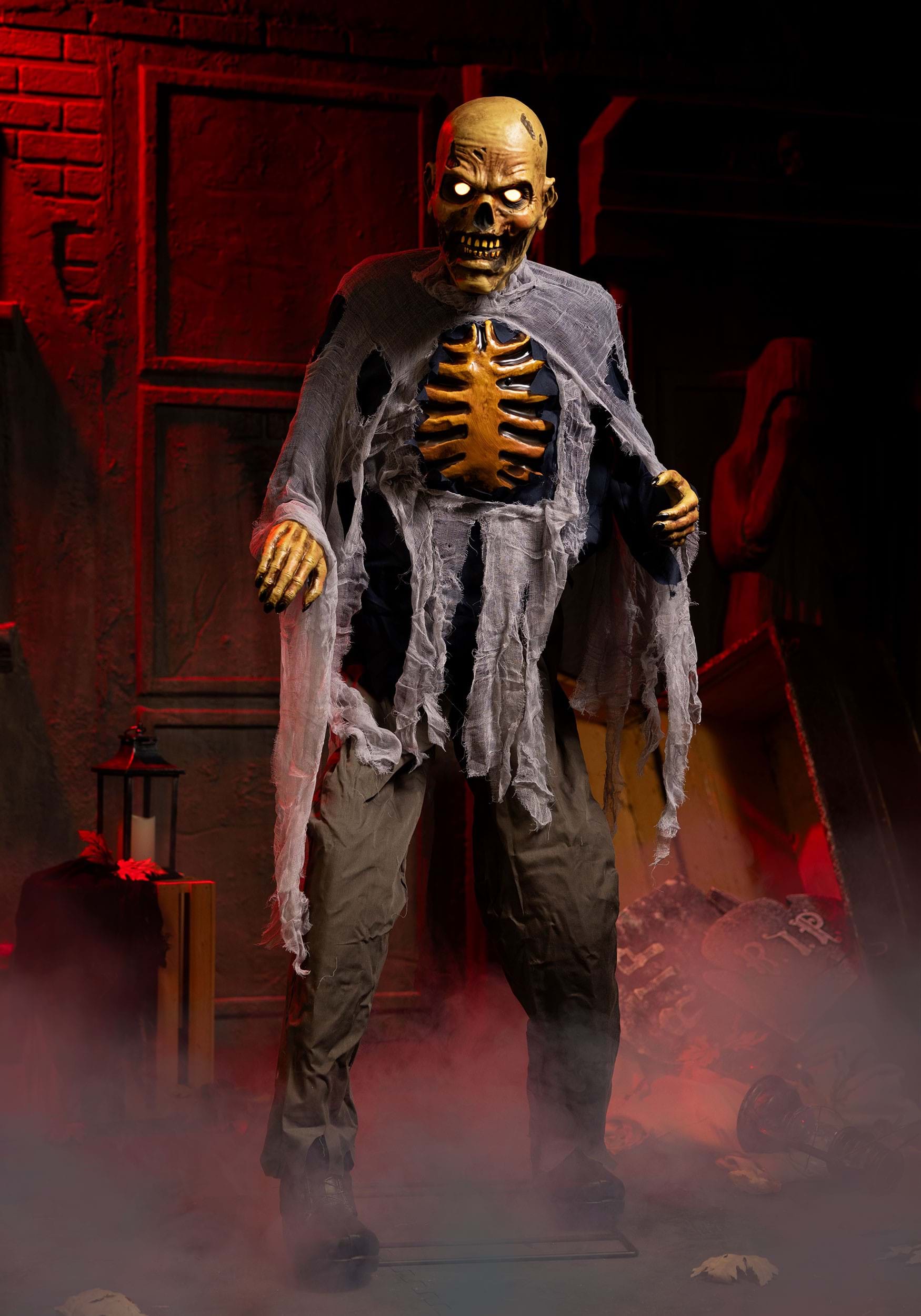 Animatronique de zombie de 5,9 pieds pour Halloween