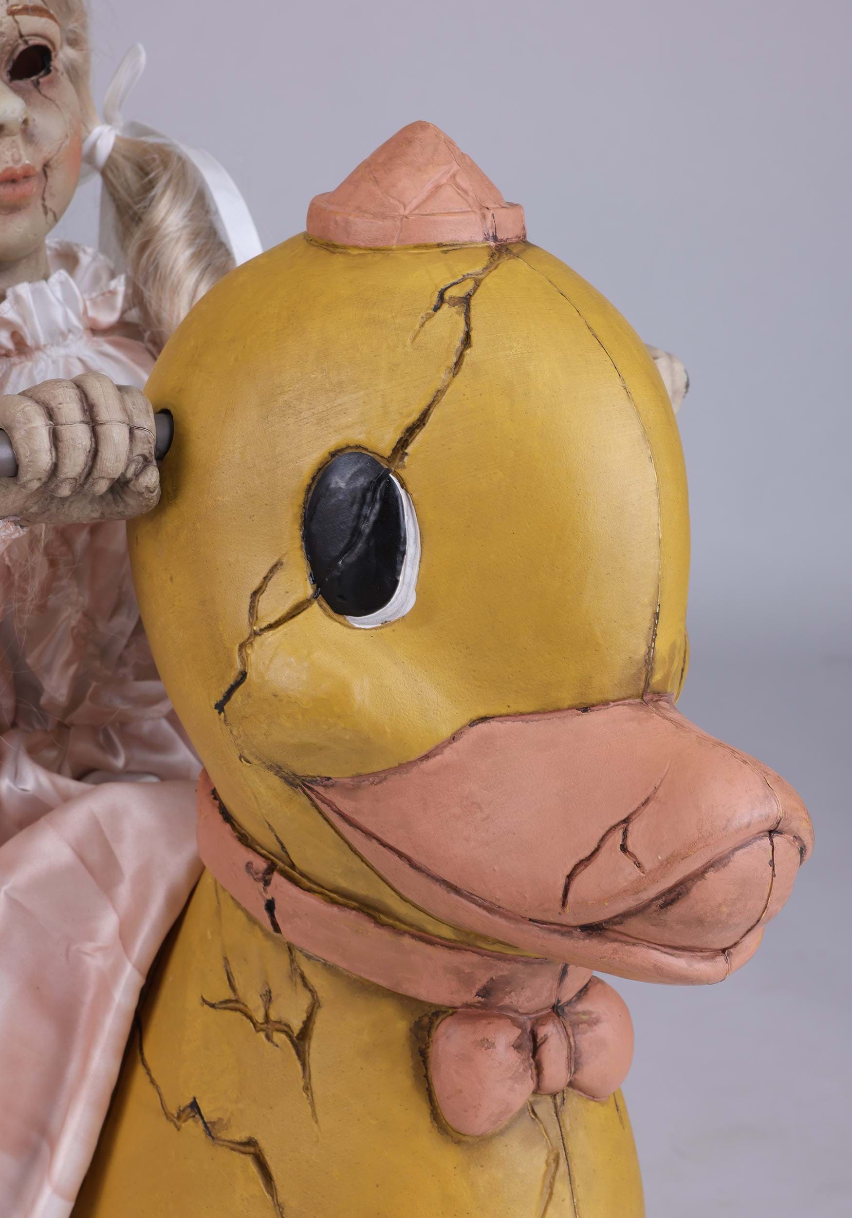 Poupée animatronique à bascule en forme de canard de 2,8 pieds pour Halloween
