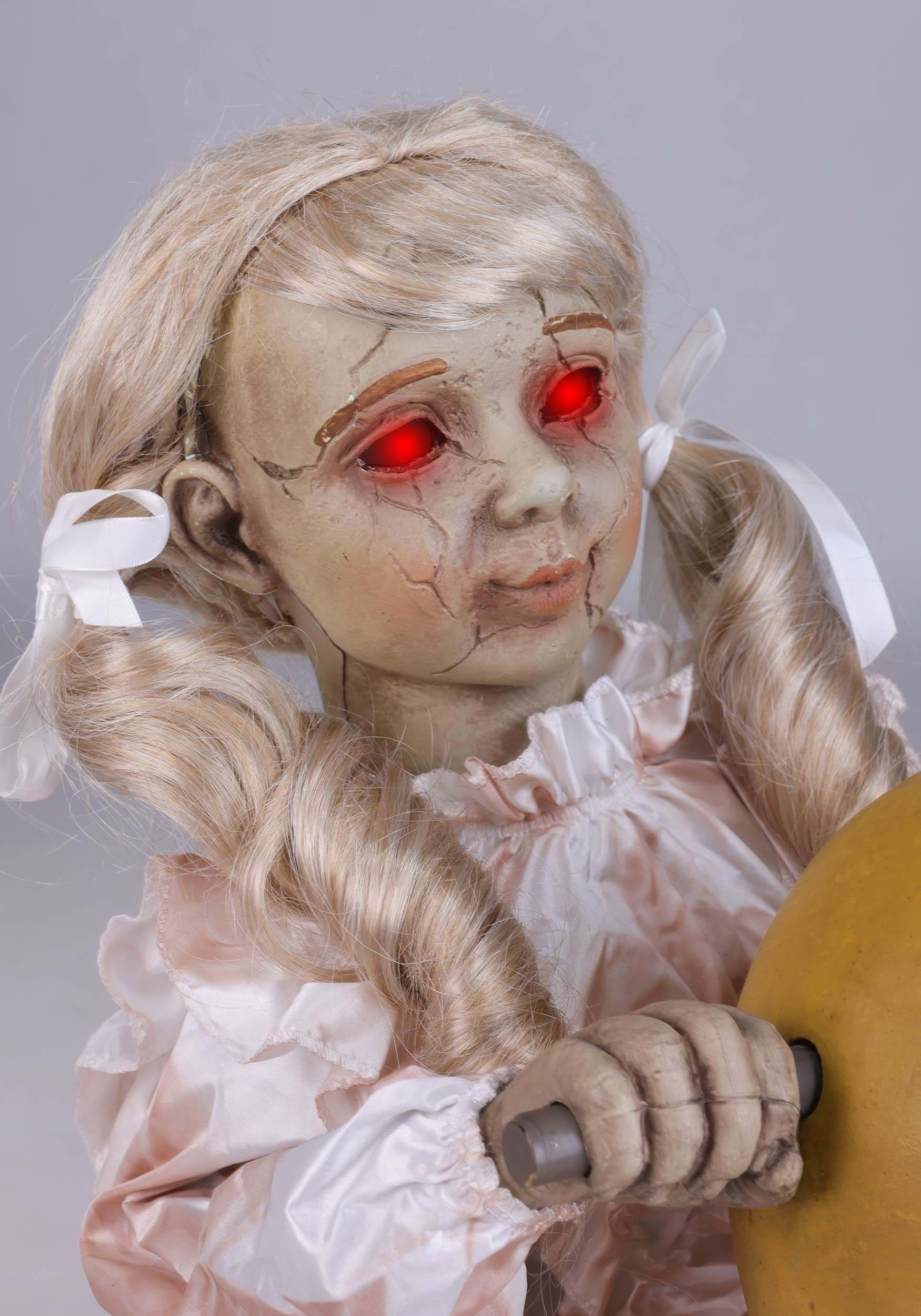 Poupée animatronique à bascule en forme de canard de 2,8 pieds pour Halloween