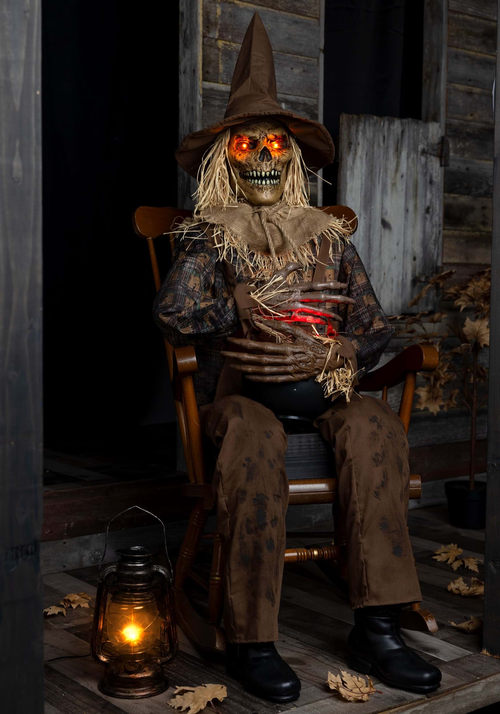 4,8 pieds Scully le poupée effrayante assise pour Halloween