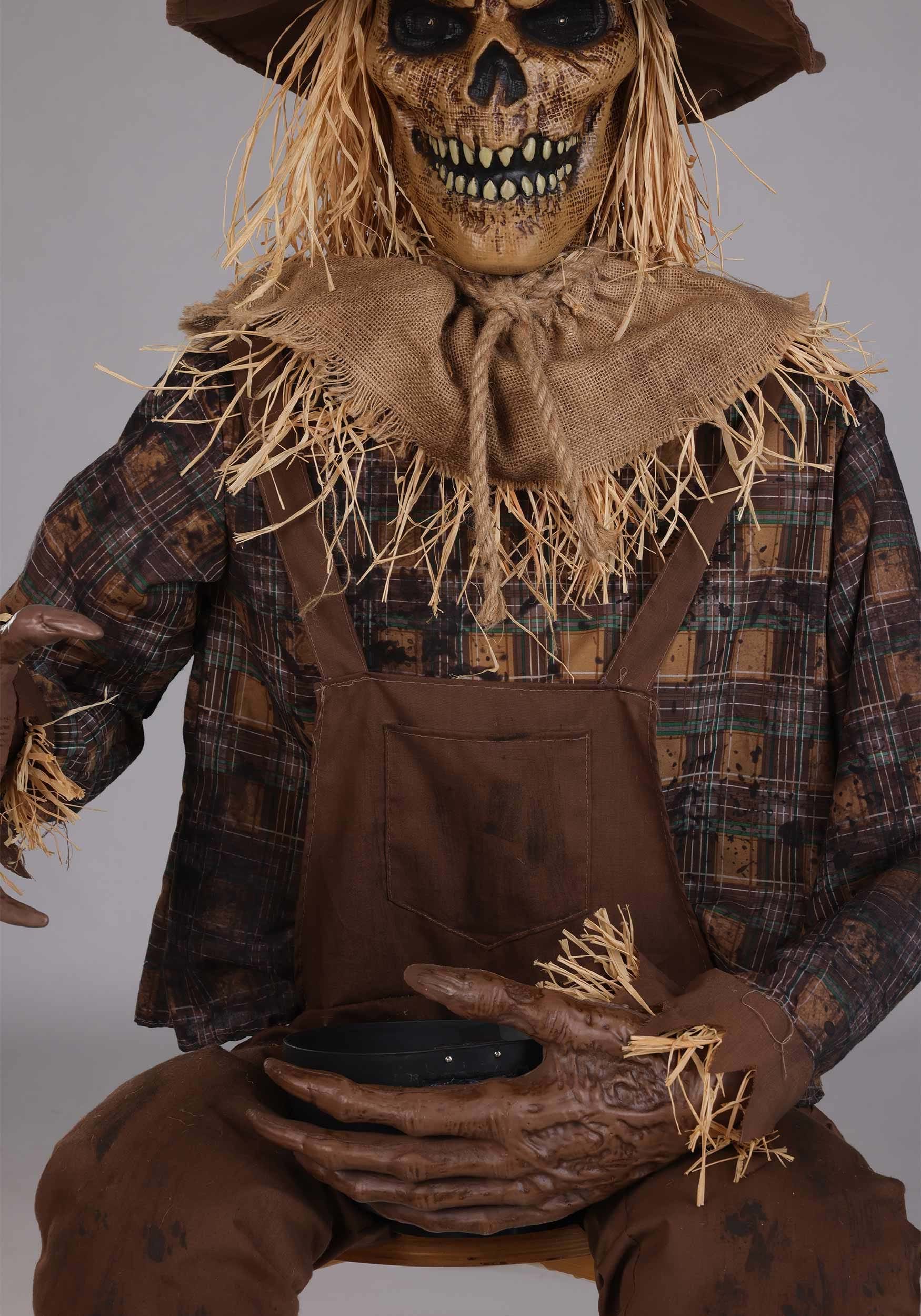 4,8 pieds Scully le poupée effrayante assise pour Halloween