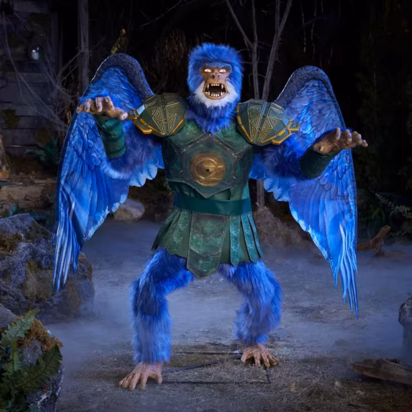 Singed Flying Monkey Halloween Animatronic de 4 pieds