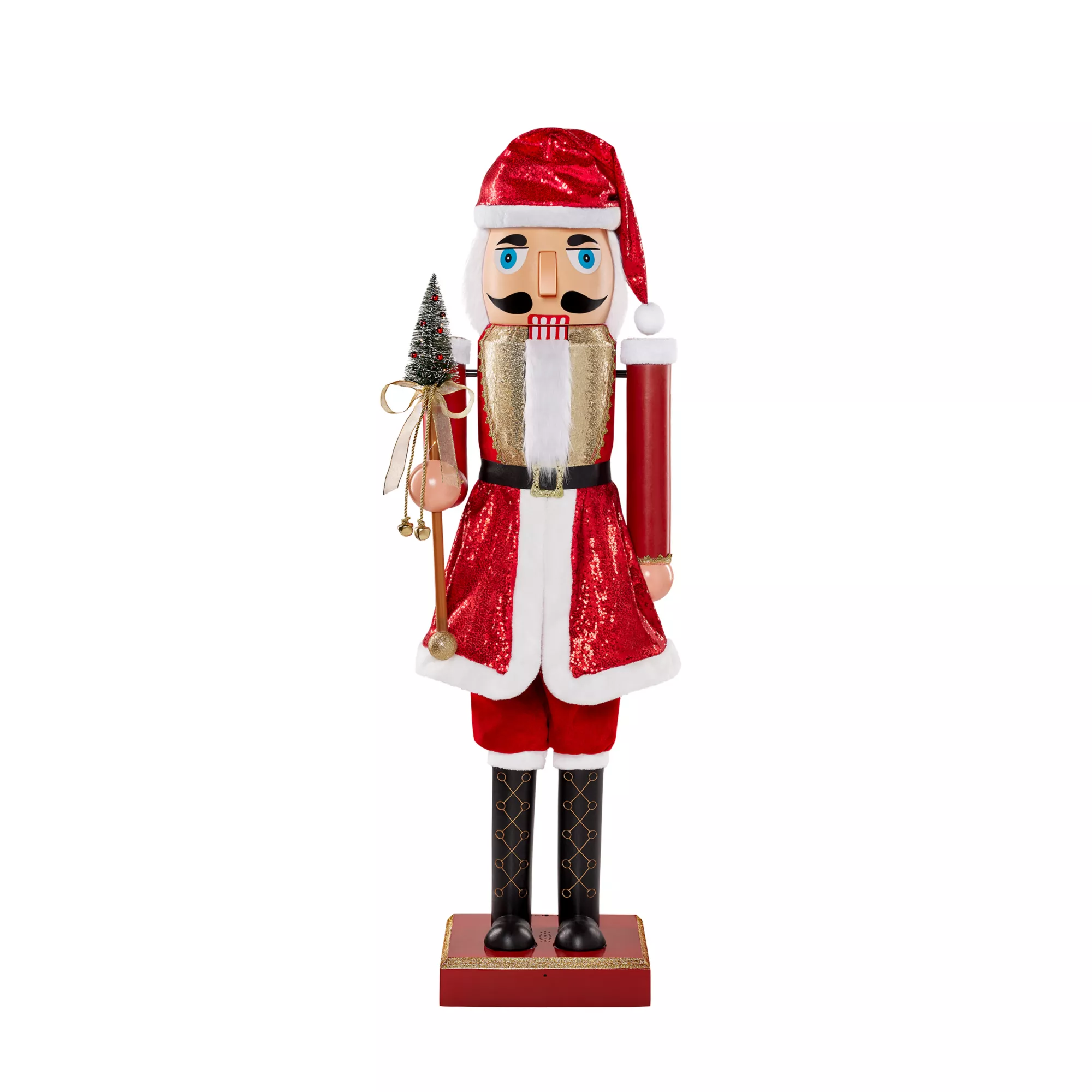 5ft Collapsible Santa Nutcracker Animatronic