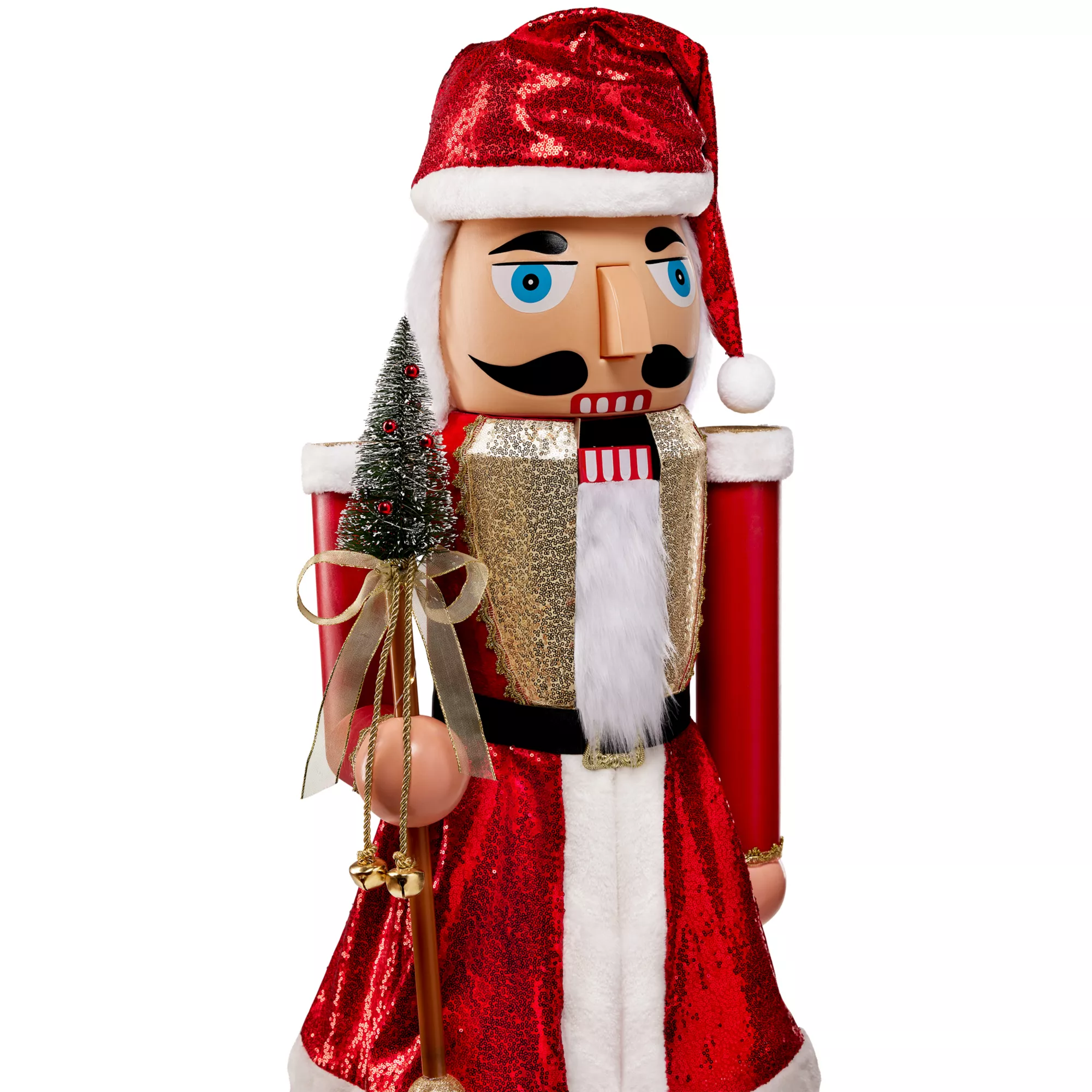 5ft Collapsible Santa Nutcracker Animatronic