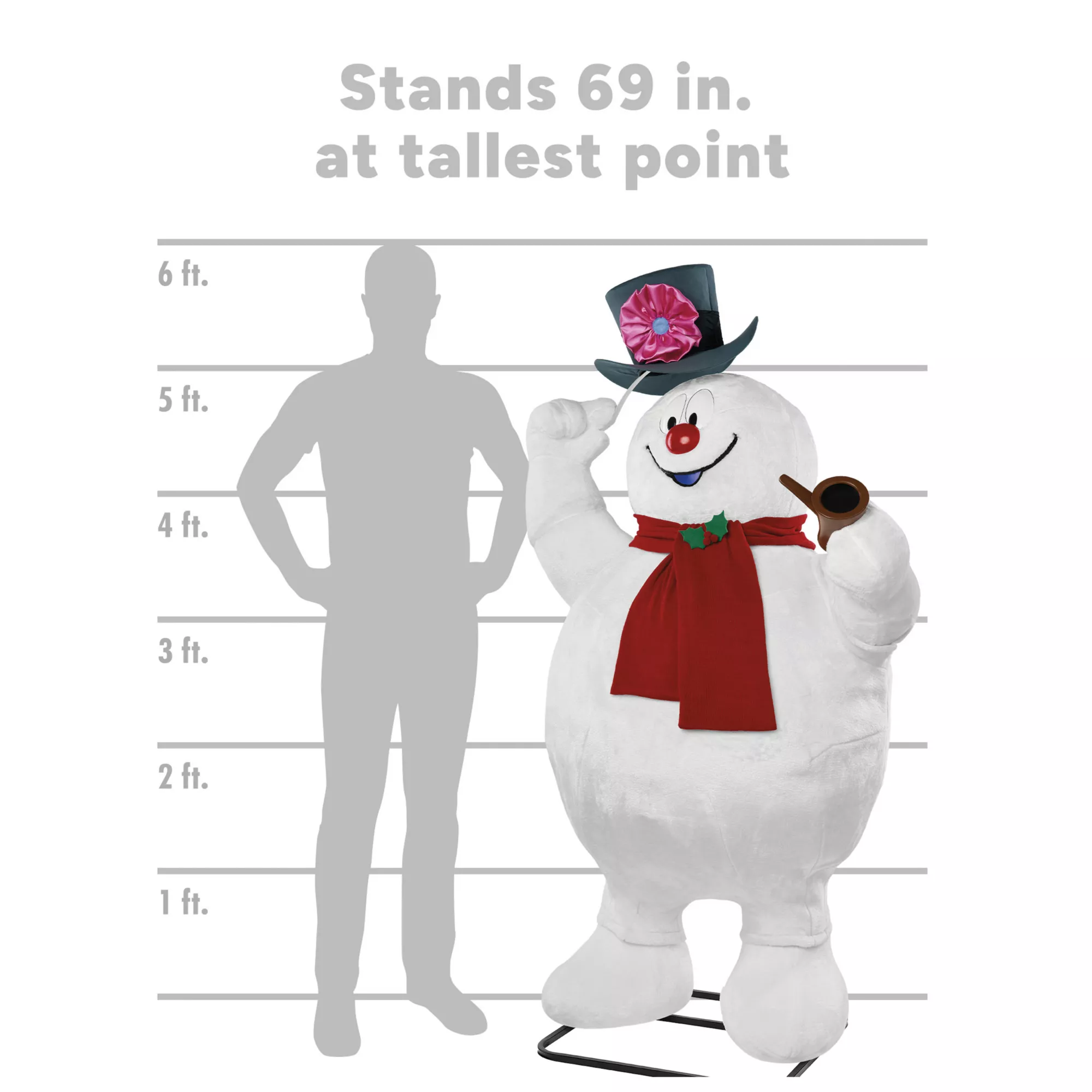 5.8ft Frosty the Snowman Animatronic