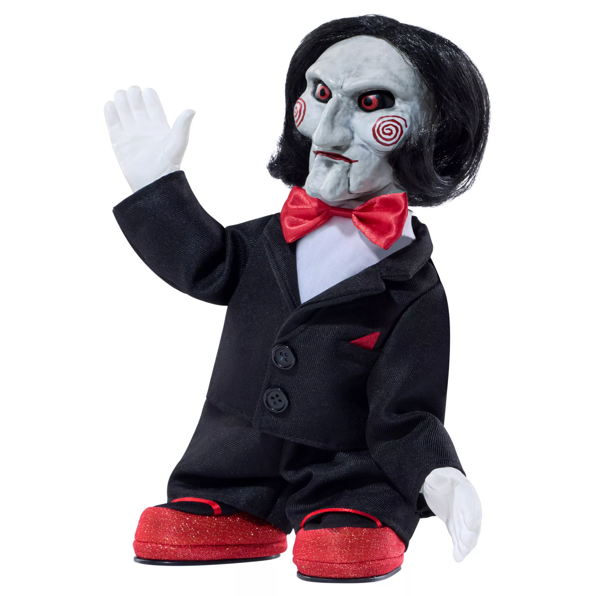 Saw – Billy die Puppe animierter Seitenschrittmacher (Spirit Halloween)