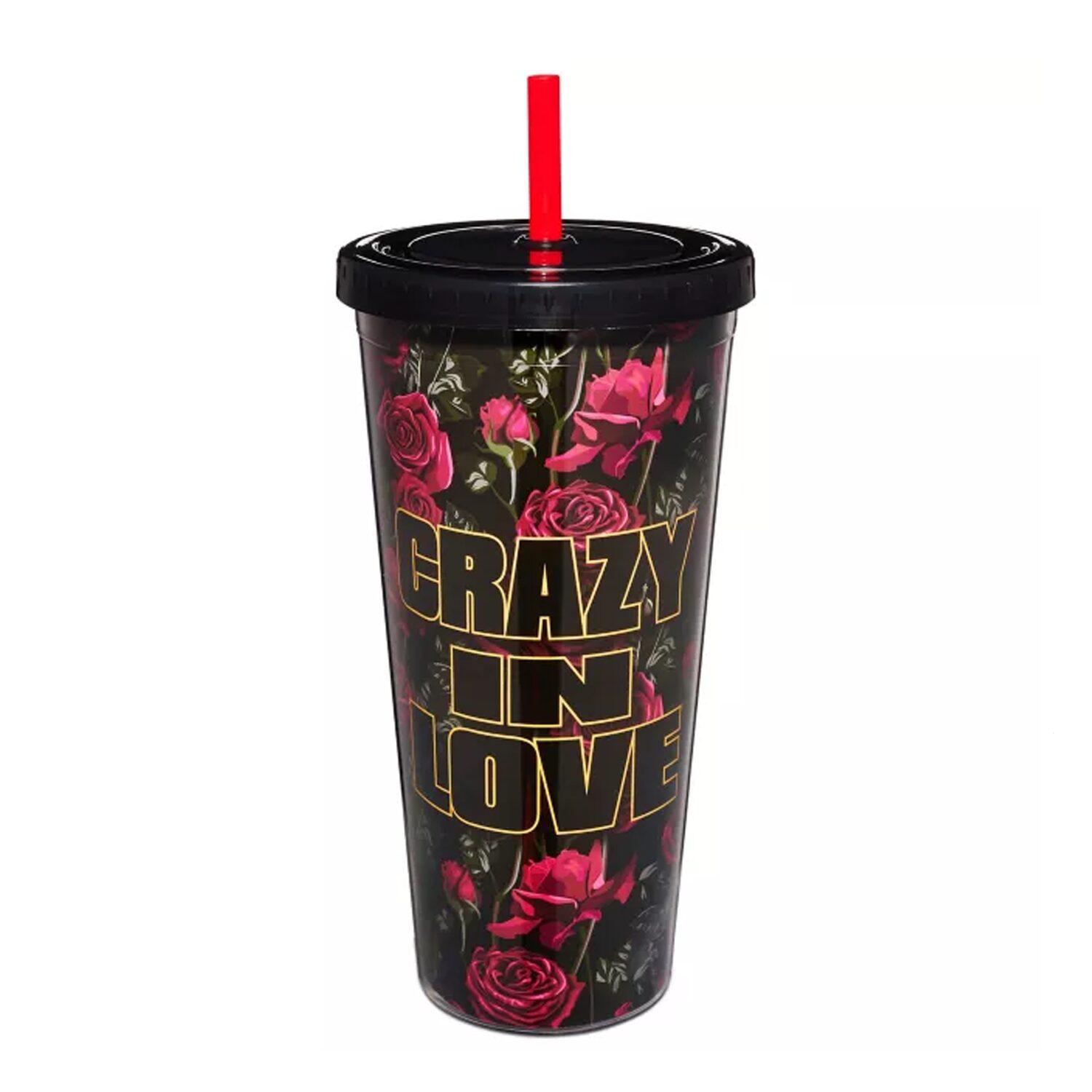 Crazy In Love Chucky and Tiffany Cup with Straw (Spirit Halloween)