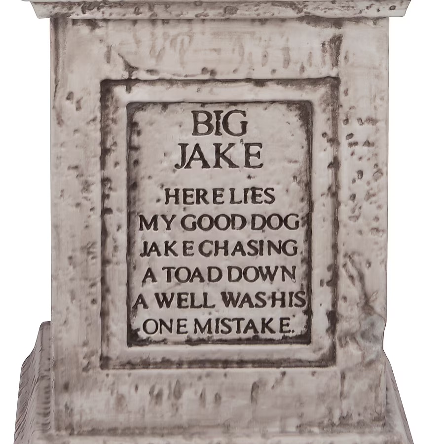 Die Geistervilla - 3 Fuß großer Big Jake Hunde-Grabstein