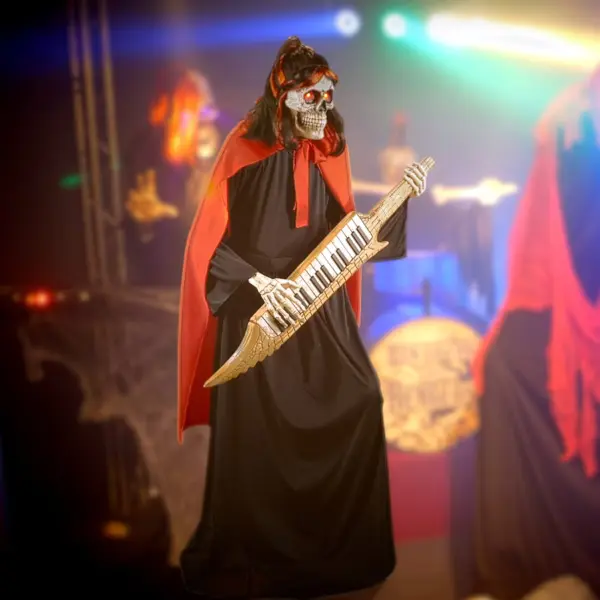 Skelett Sensenmann Keytar Spieler Halloween Animatronic