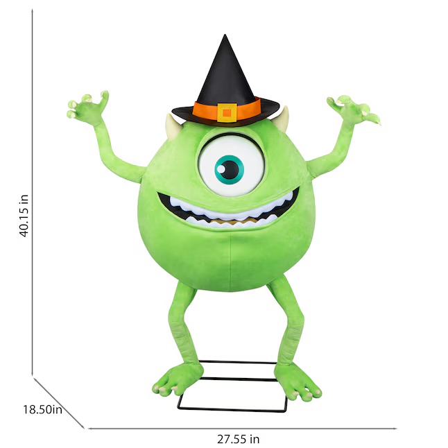 Monstres & Cie - Mike Wazowski Animatronique d'Halloween de 3 pieds (91 cm)