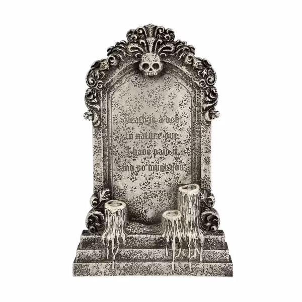 Death is a Debt LED Plastic Tombstone