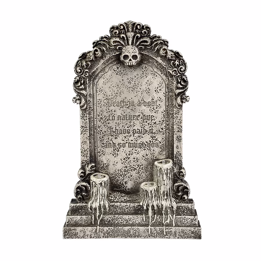 Death is a Debt LED Plastic Tombstone