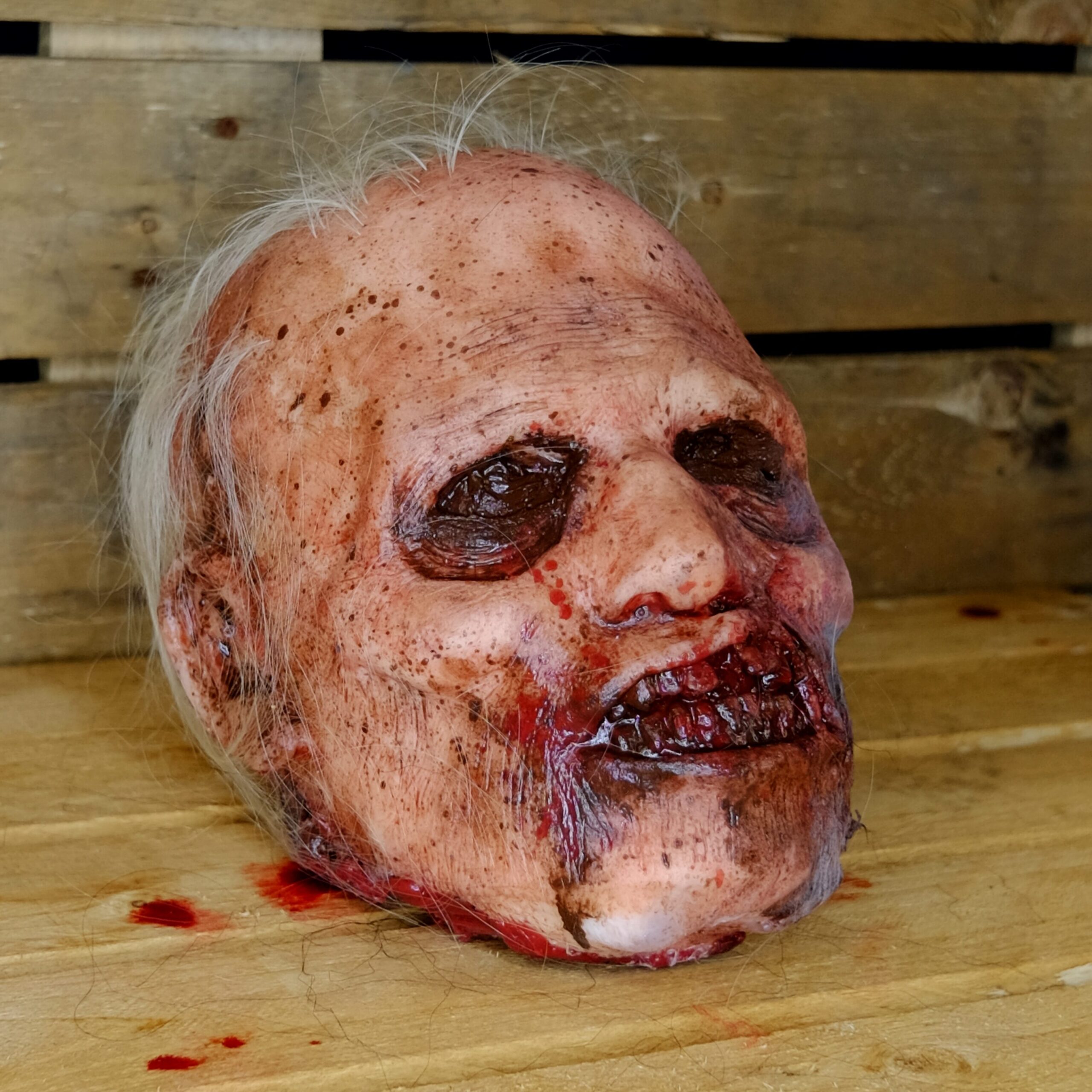 Realistic Severed Zombie Head - Grinz