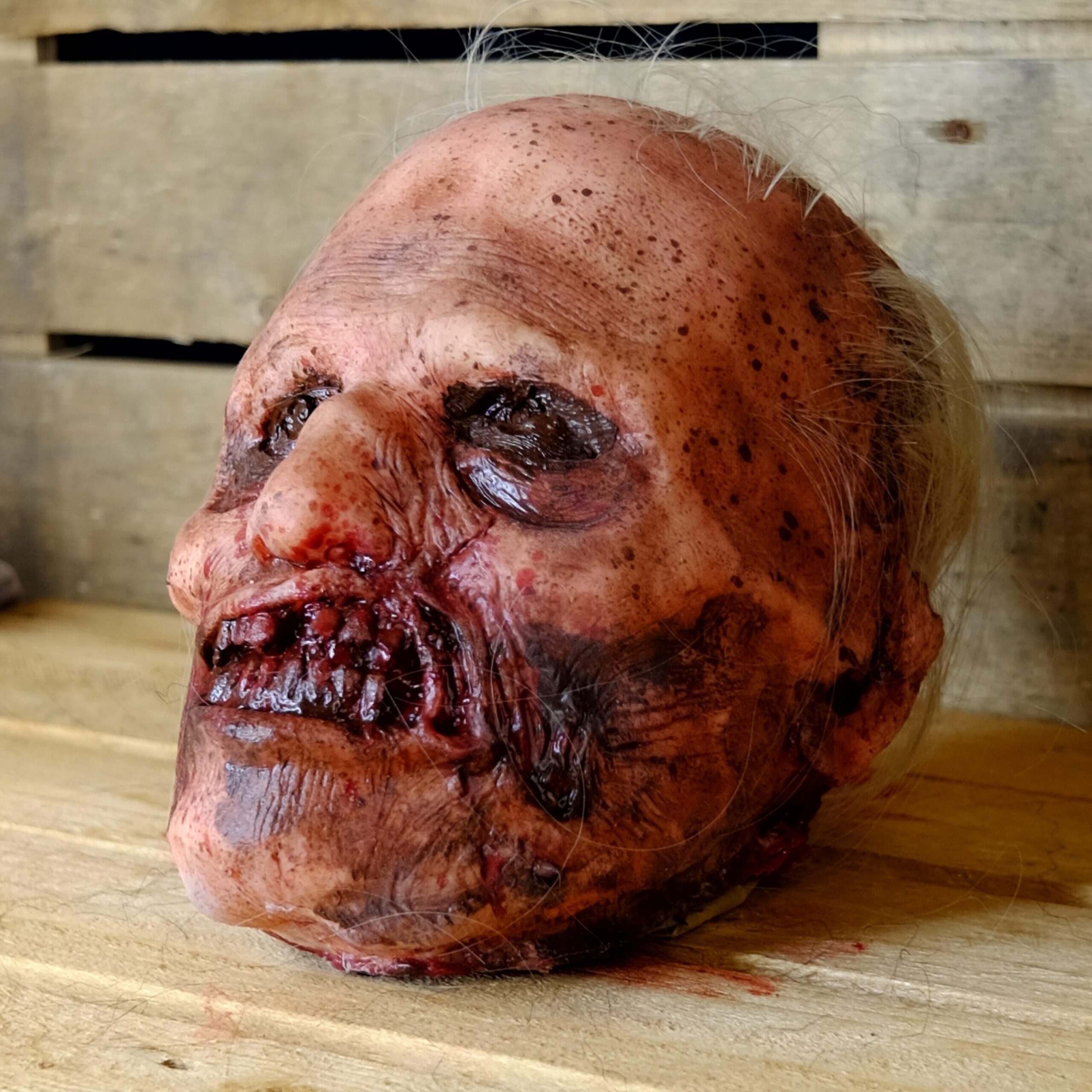 Realistic Severed Zombie Head - Grinz