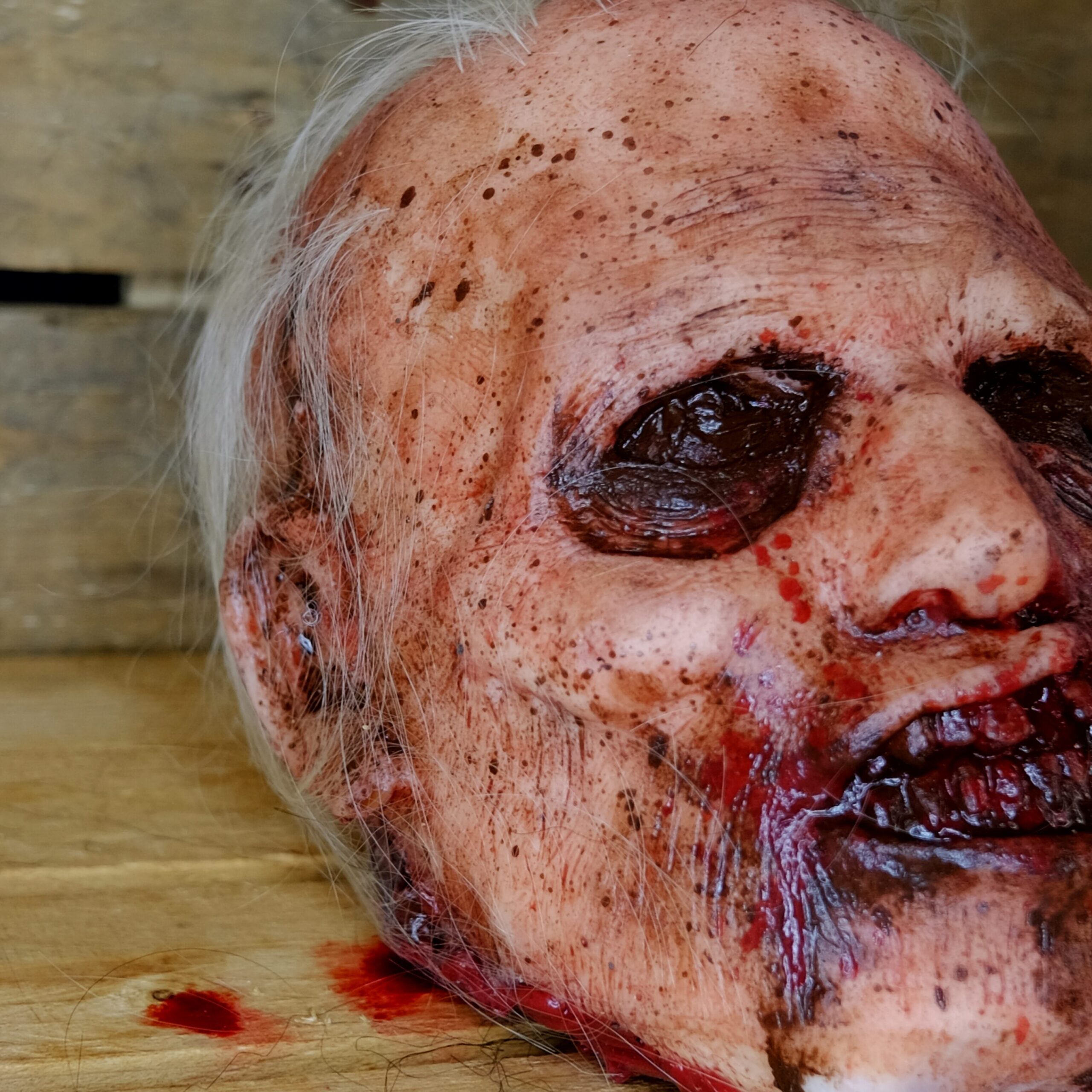 Realistic Severed Zombie Head - Grinz