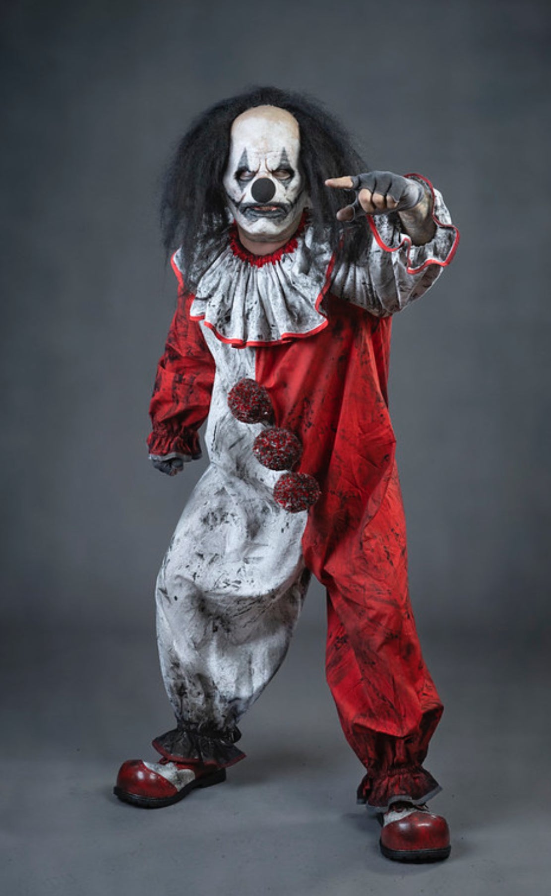 Bedlam of Buffoons Creepy Clifford Clown Suit