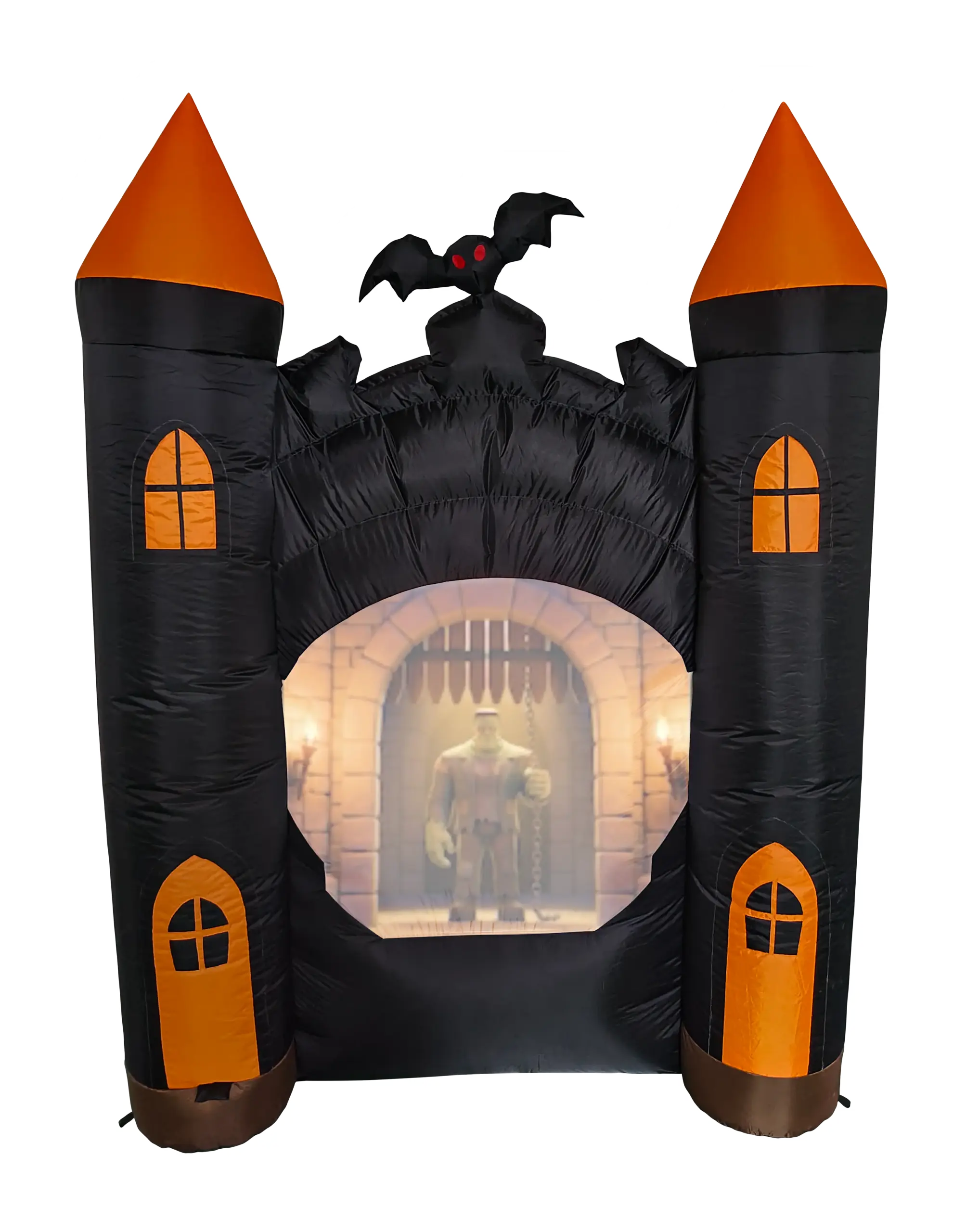 Château hanté gonflé animé de 7 pieds