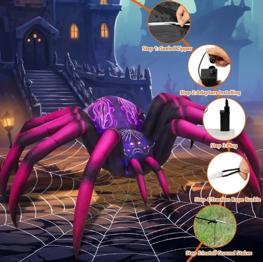 9ft Giant Tarantula Spider Halloween Inflatable