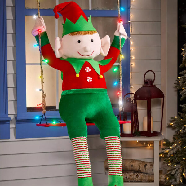 4ft Swinging Elf Animatronic