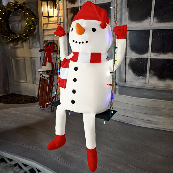 3ft Swinging Snowman Animatronic