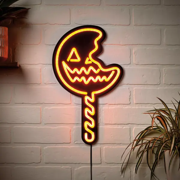 Trick 'r Treat Lutscher Neon LED Leuchtschild