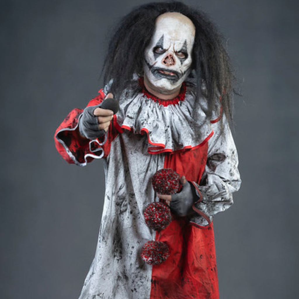 Bedlam of Buffoons Creepy Clifford Clown Suit